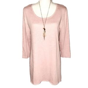 Bit & Bridle | Soft Pink Tunic Top | Medium